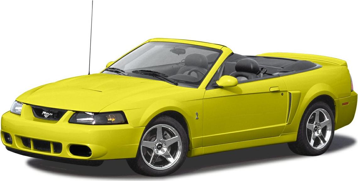 Yellow convertible with chrome alloy wheels and sporty design