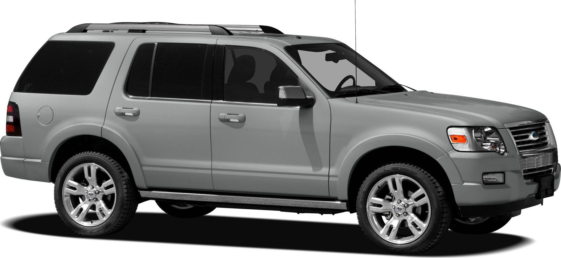 Side profile of an SUV with alloy wheels and tinted windows