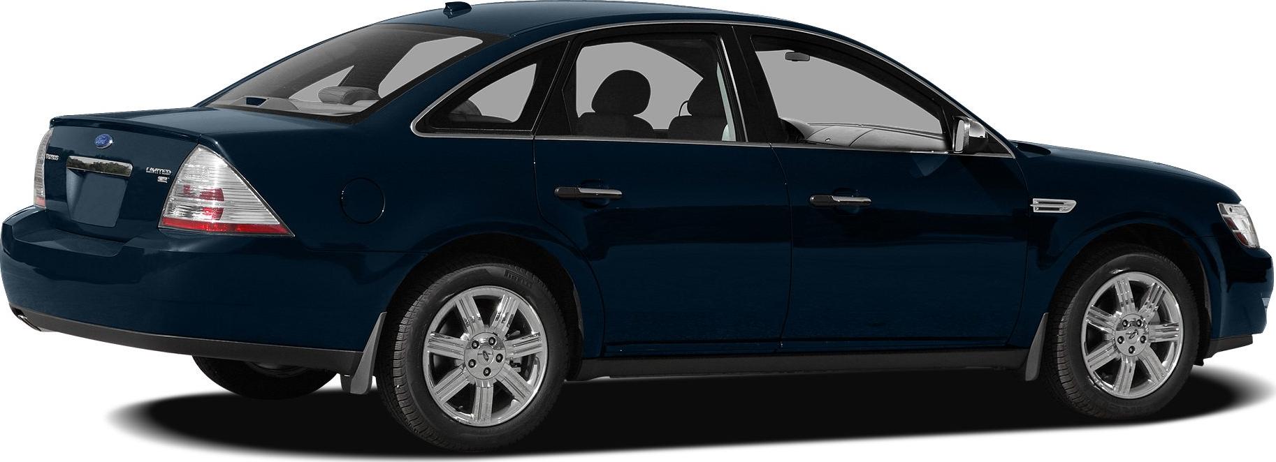 Rear-side view of mid-size sedan with alloy wheels and tinted windows.