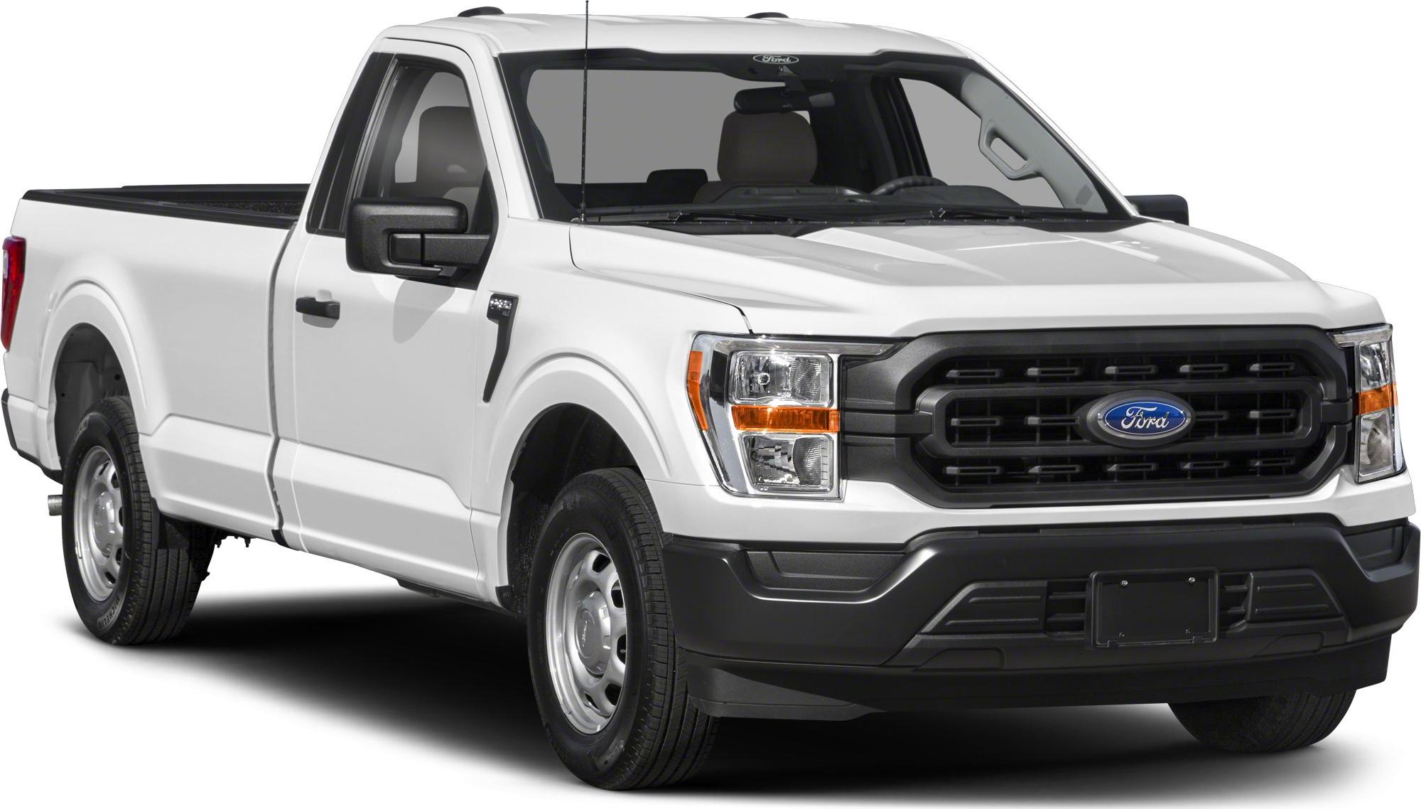 Close-up of a pickup truck front grille and headlights