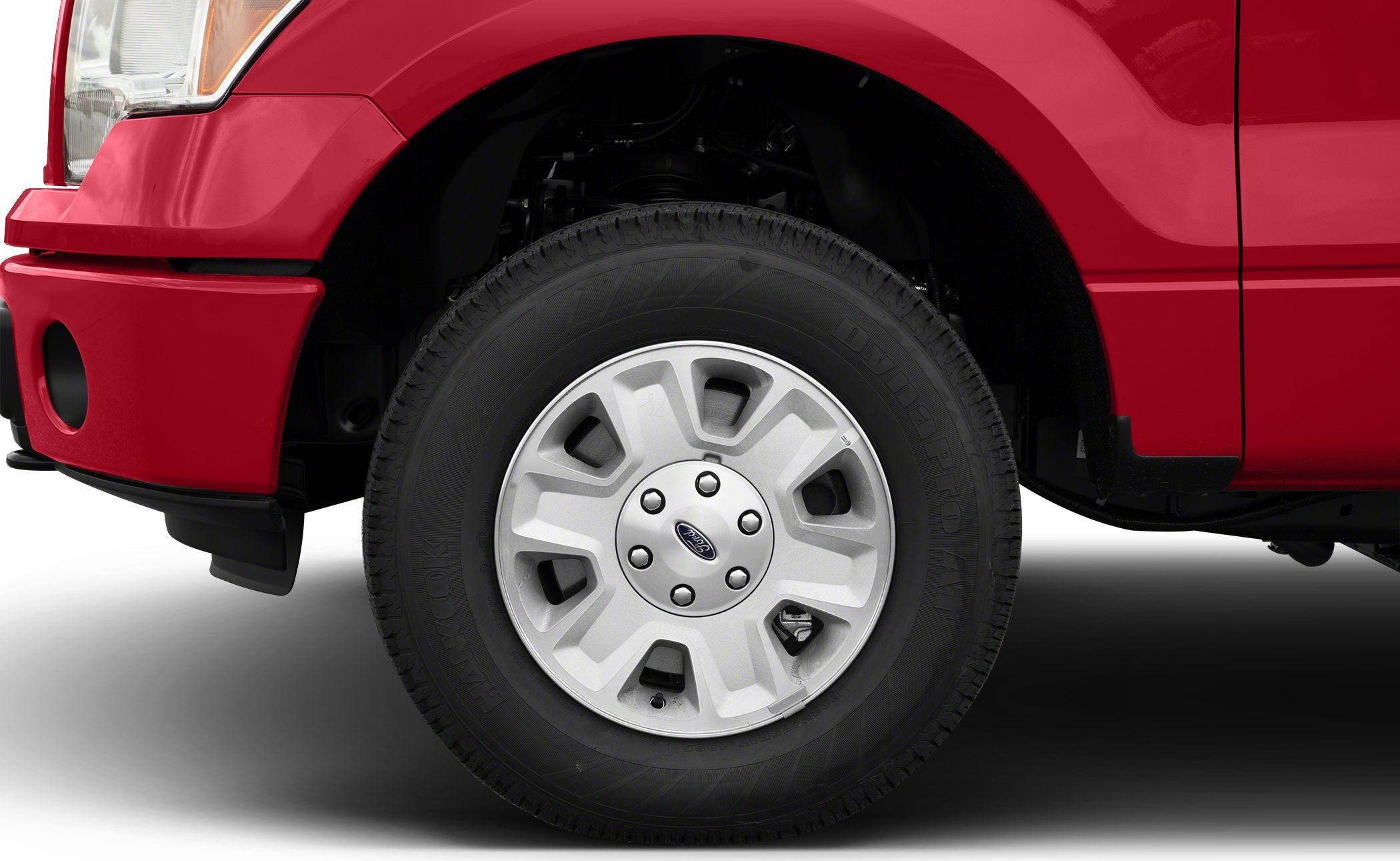 Front wheel and red fender with alloy rim and tire