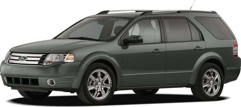 SUV with chrome wheels and roof rails