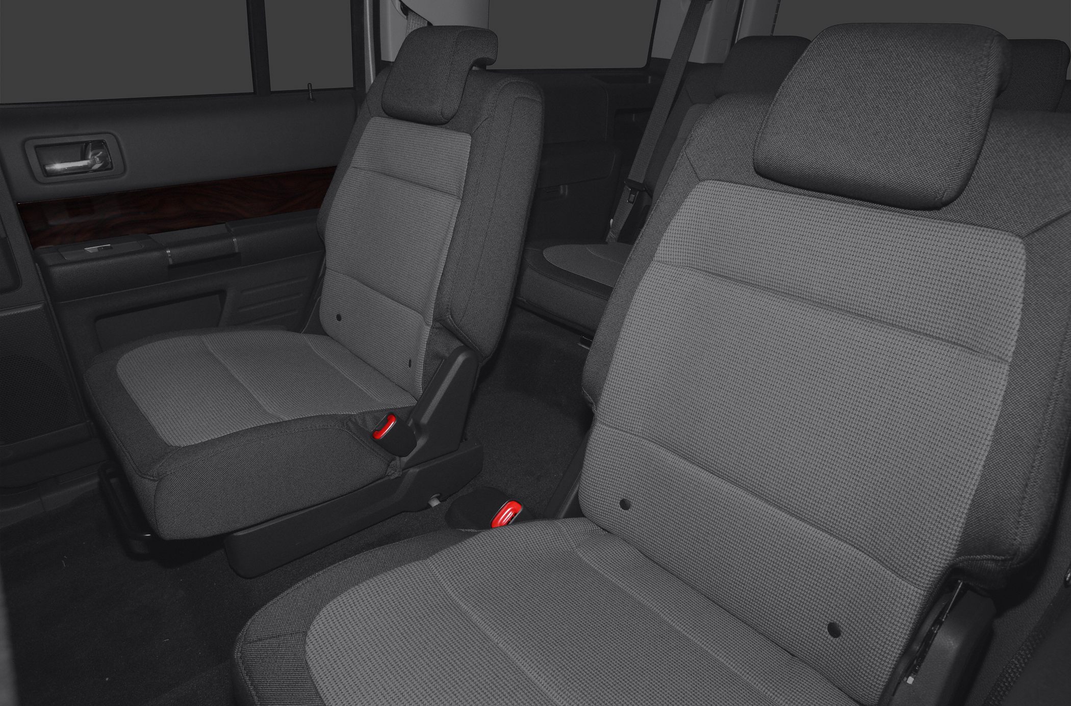 Cloth fabric interior seats with spacious cabin layout.