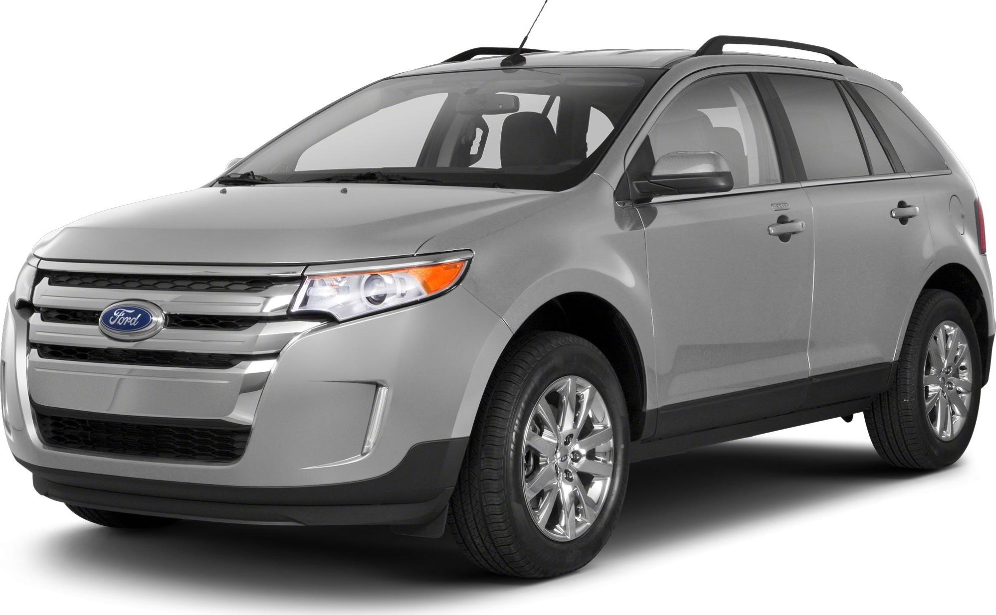 Front and side view of midsize silver SUV with chrome grille and alloy wheels