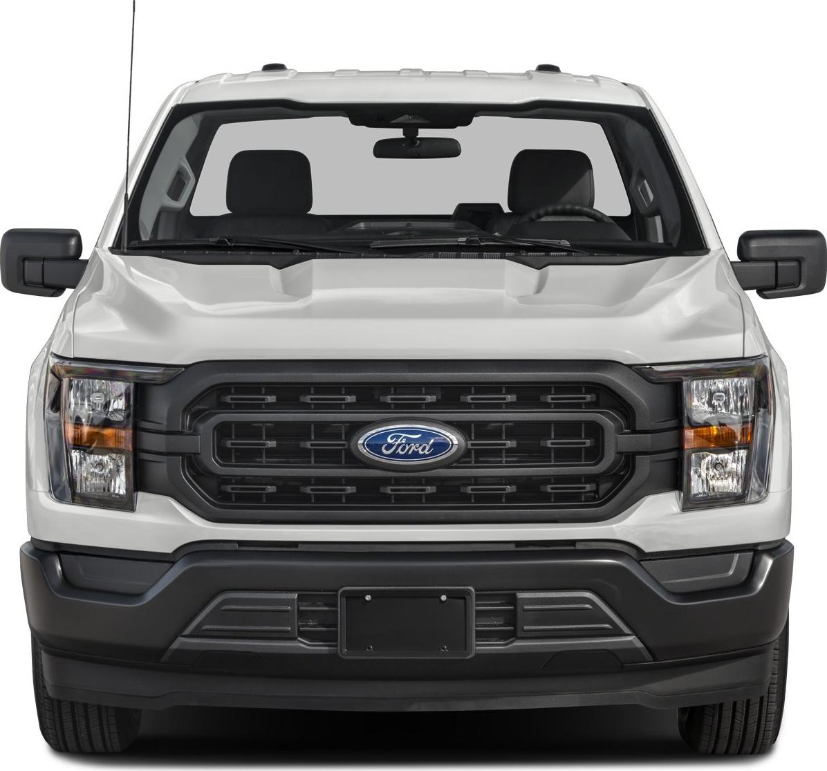 Front view with bold grille and headlights