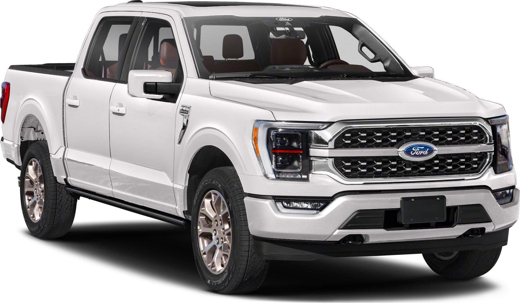 Front and side view of a heavy-duty pickup with updated grille and headlights