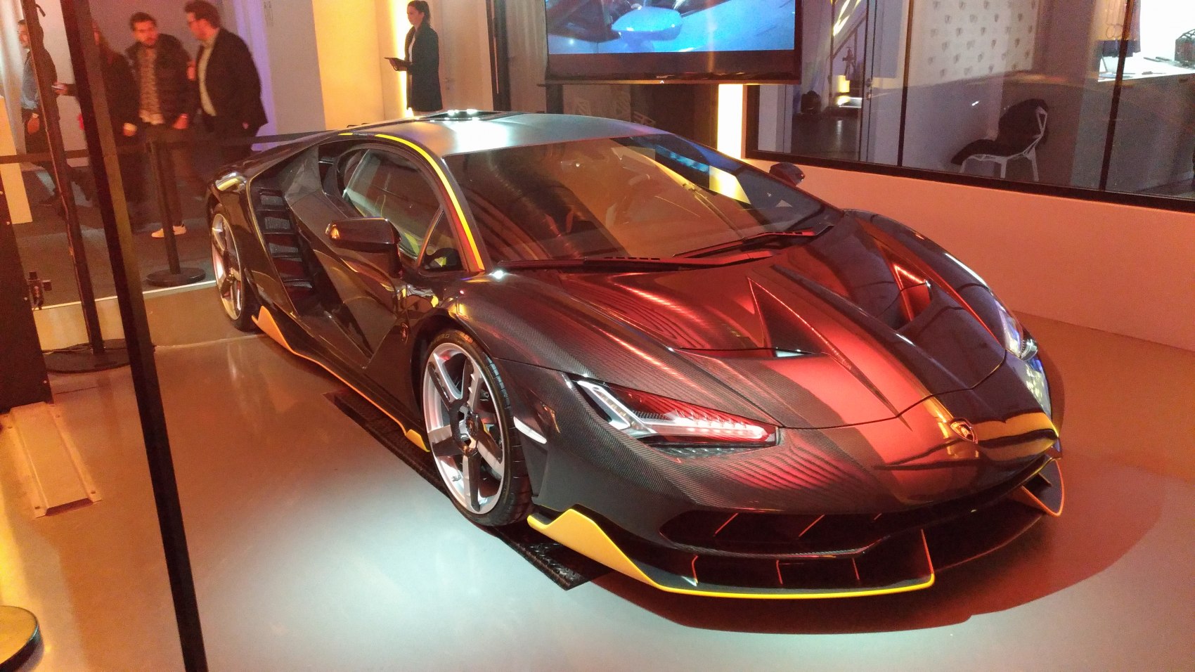 Carbon fiber body with aerodynamic design and aggressive front fascia