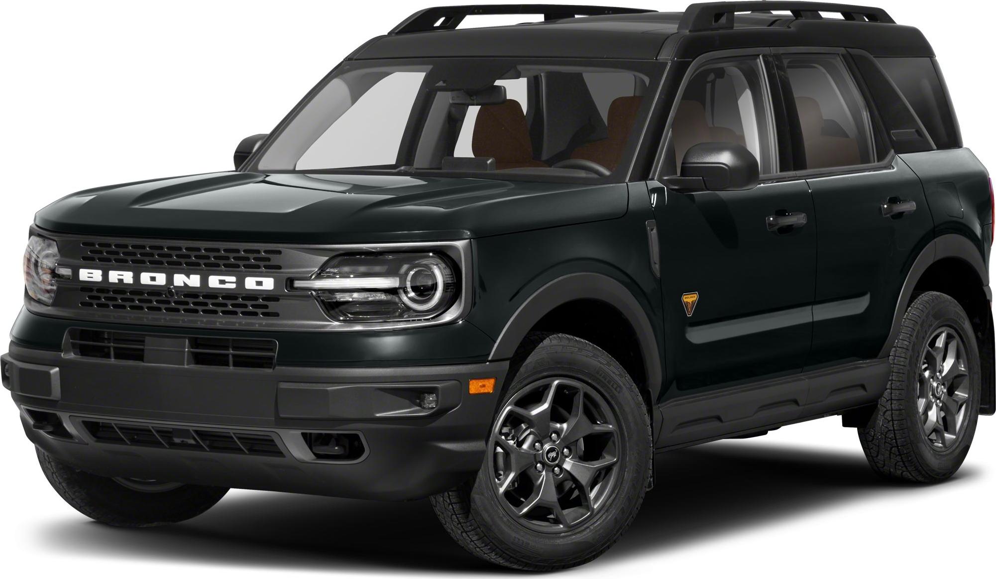 Front view with LED ring headlights and bold black grille