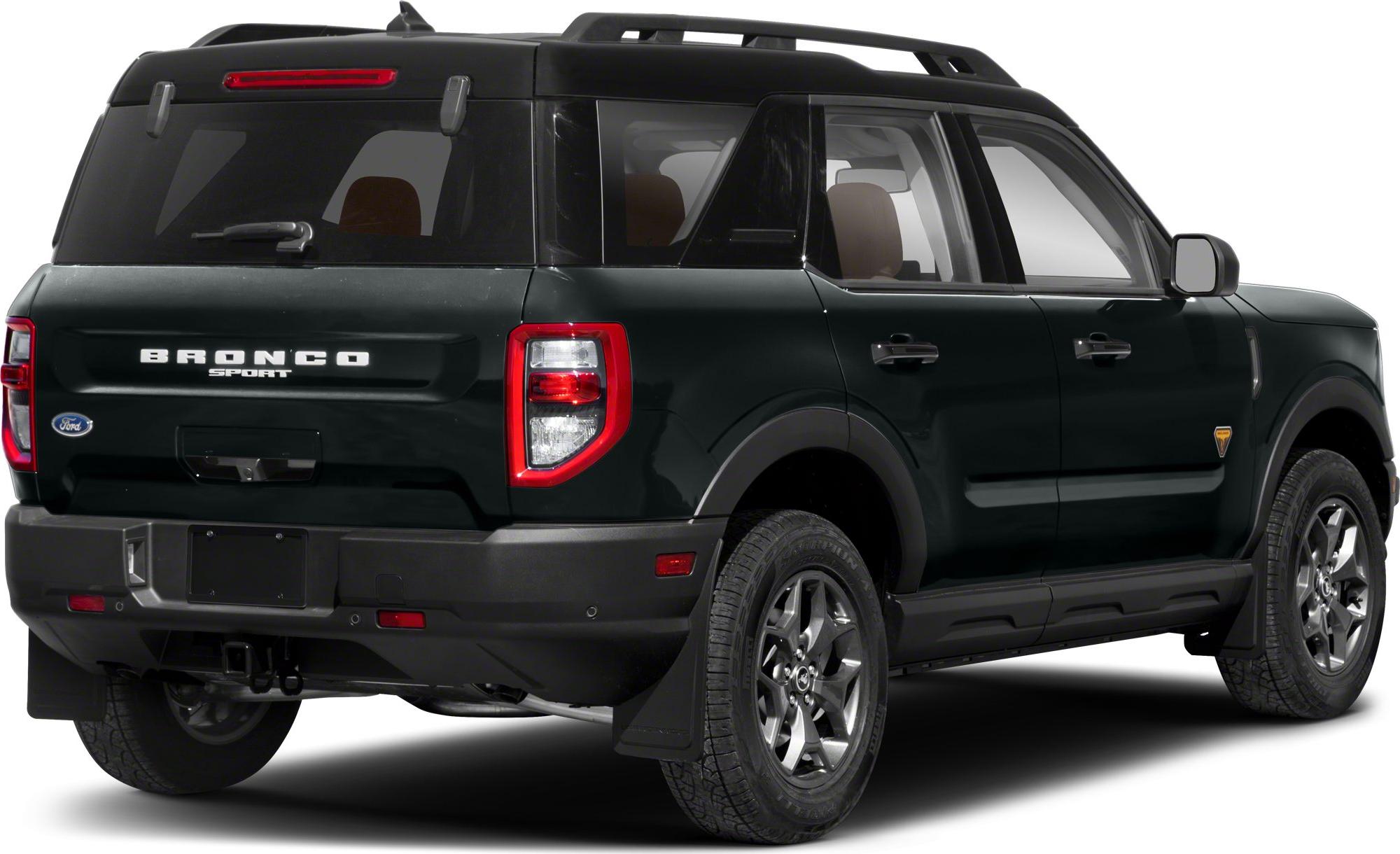 Rear view of SUV featuring rugged taillights and roof rails