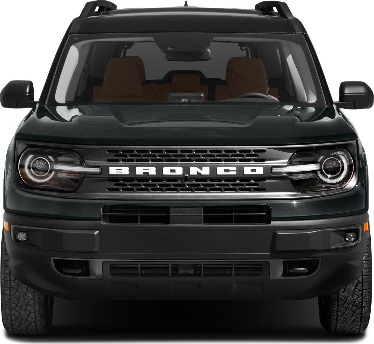 Front view with bold grille and LED headlights