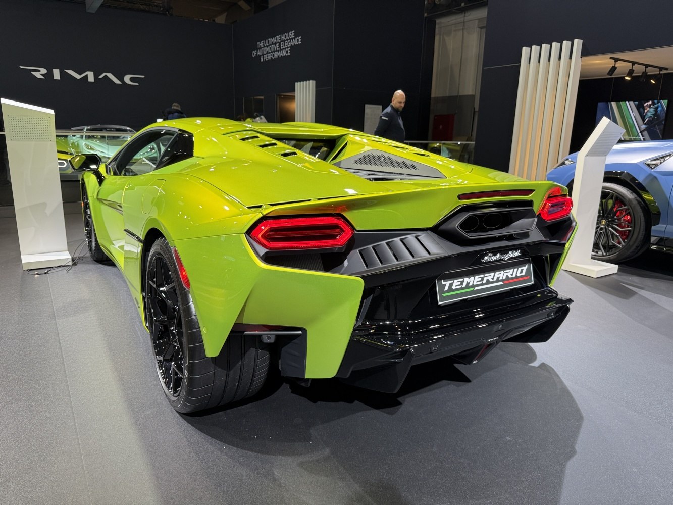 Aggressive rear with hexagonal tail lights and prominent diffuser.
