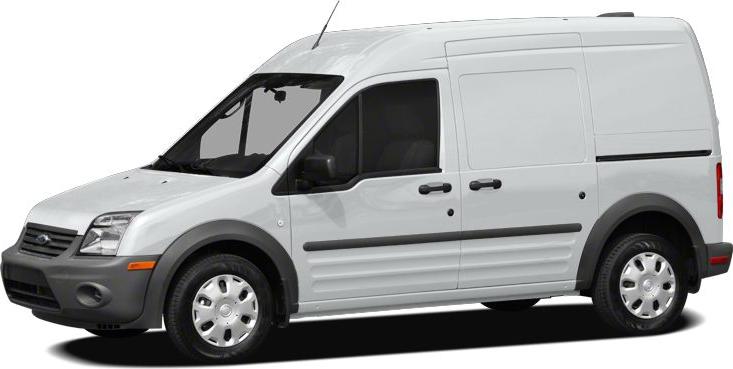 Compact panel van with two front doors and sliding side cargo door