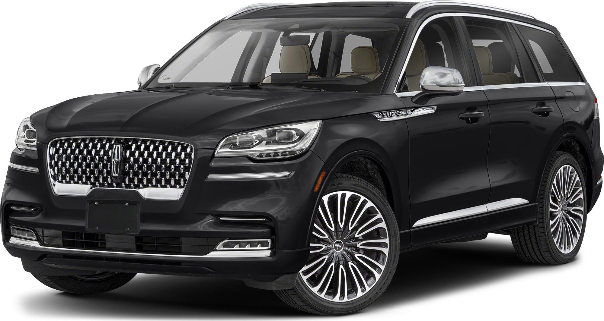 Black luxury SUV with chrome grille and multi-spoke alloy wheels
