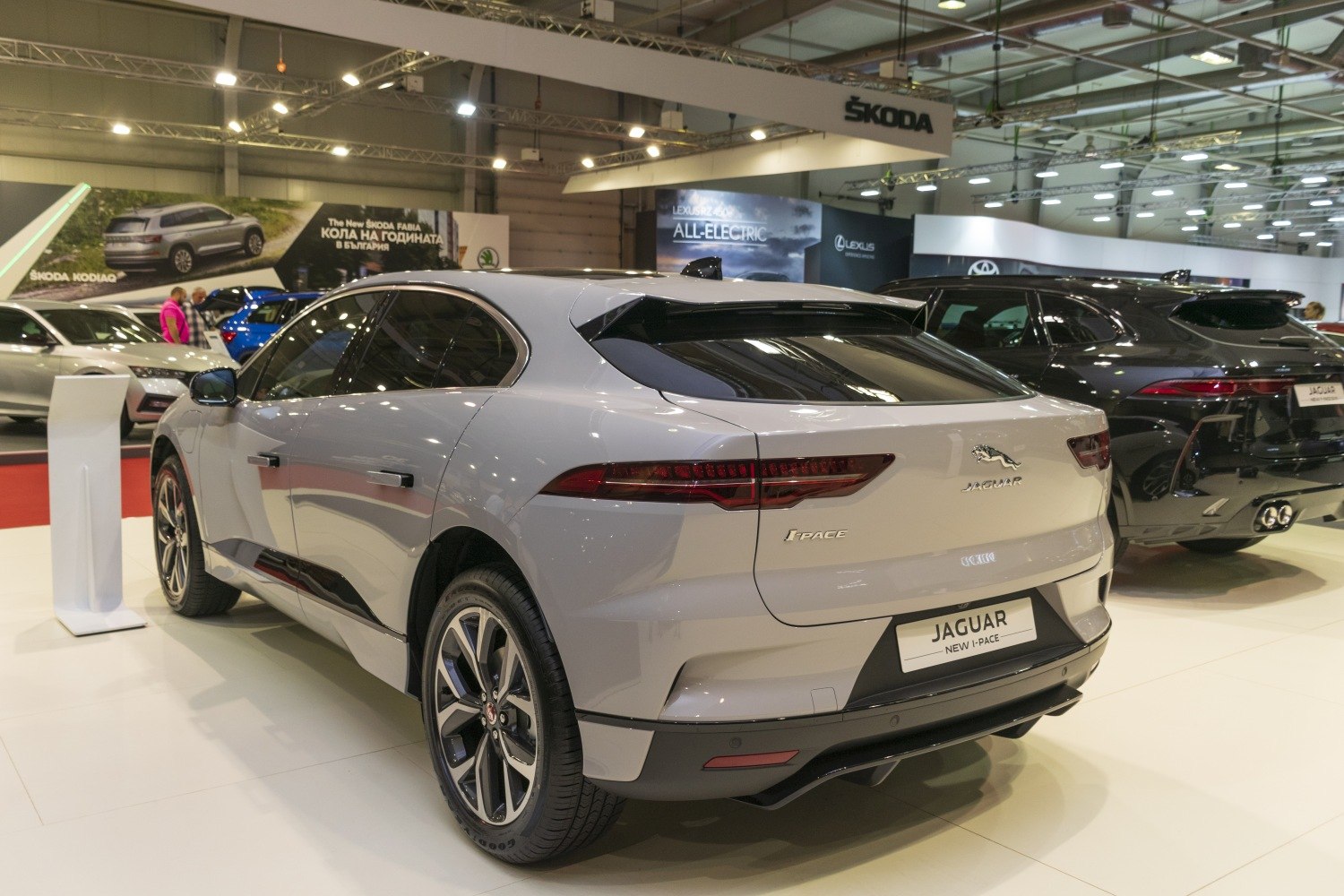 Sleek rear design and alloy wheels of an electric SUV