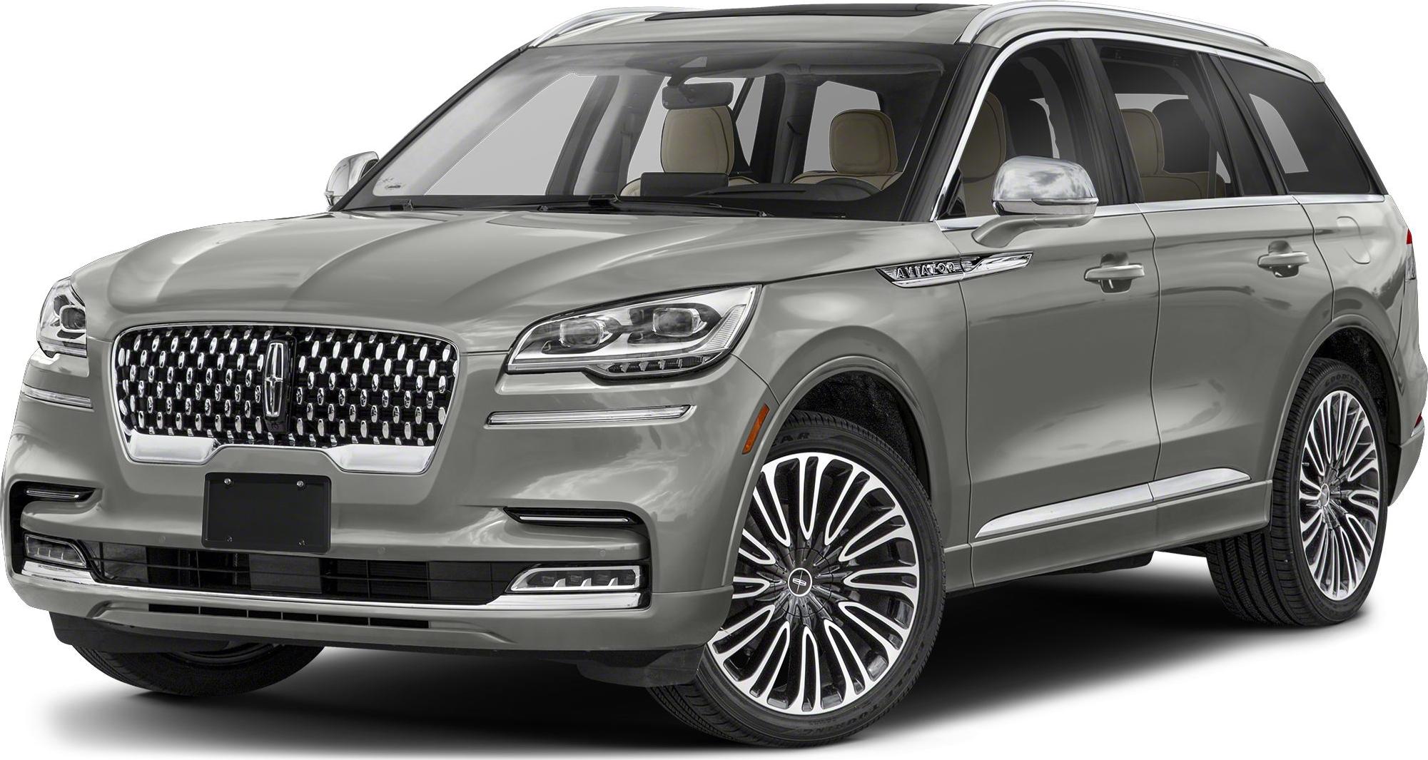 Luxury SUV with chrome diamond-mesh grille and multi-spoke alloy wheels
