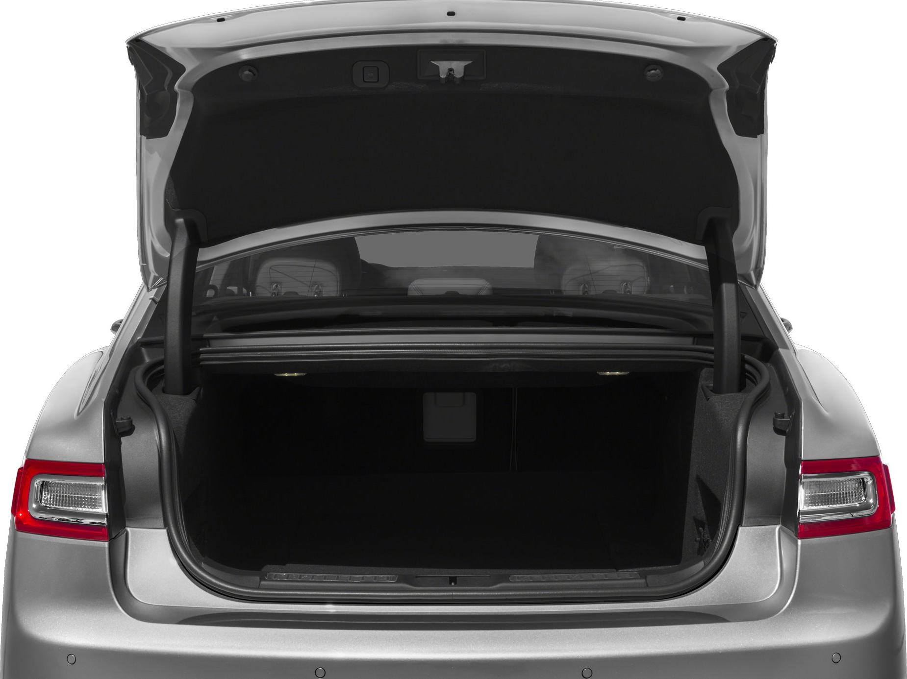 Open trunk showing spacious cargo area and rear design
