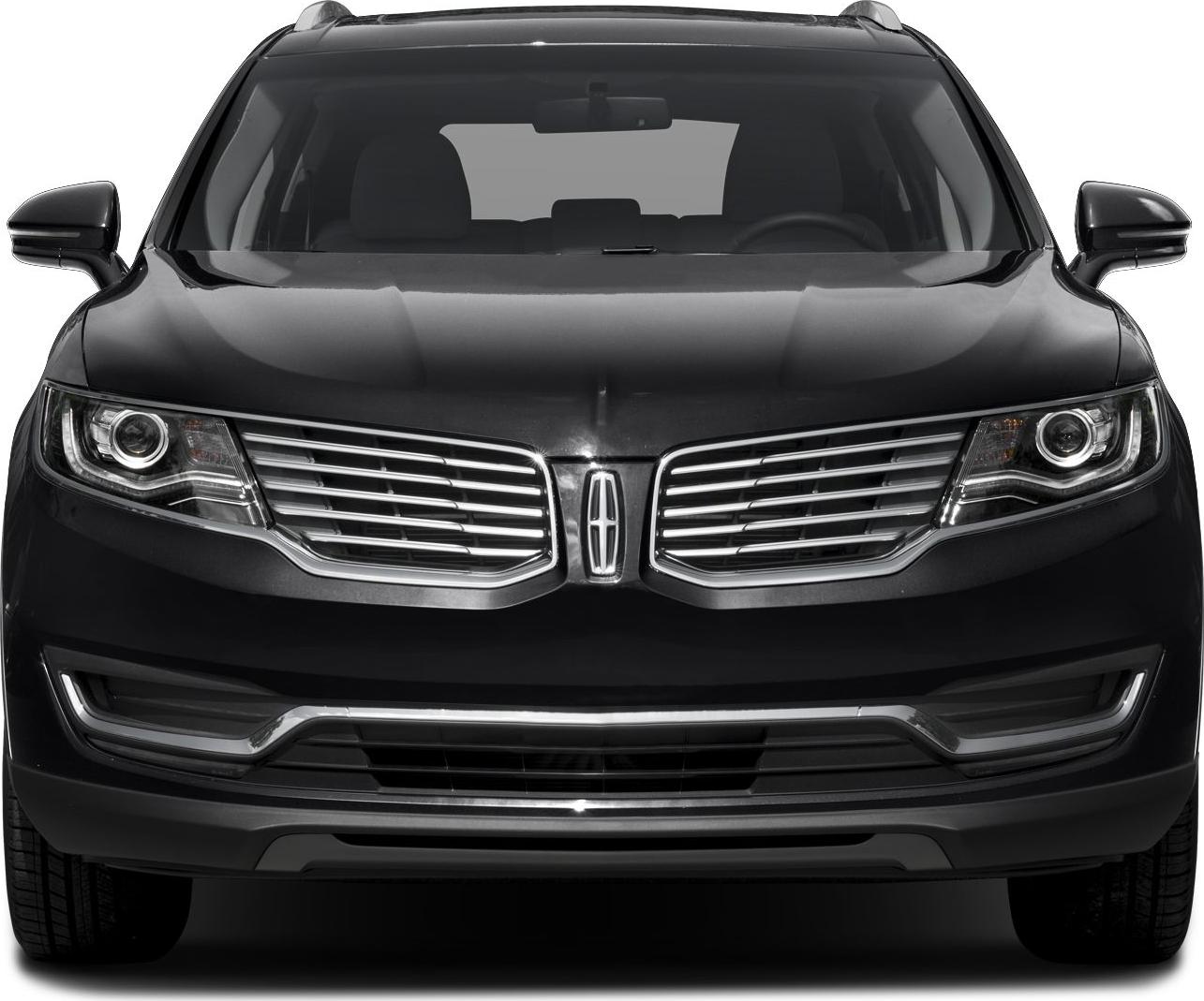 Front view with signature grille and LED headlights