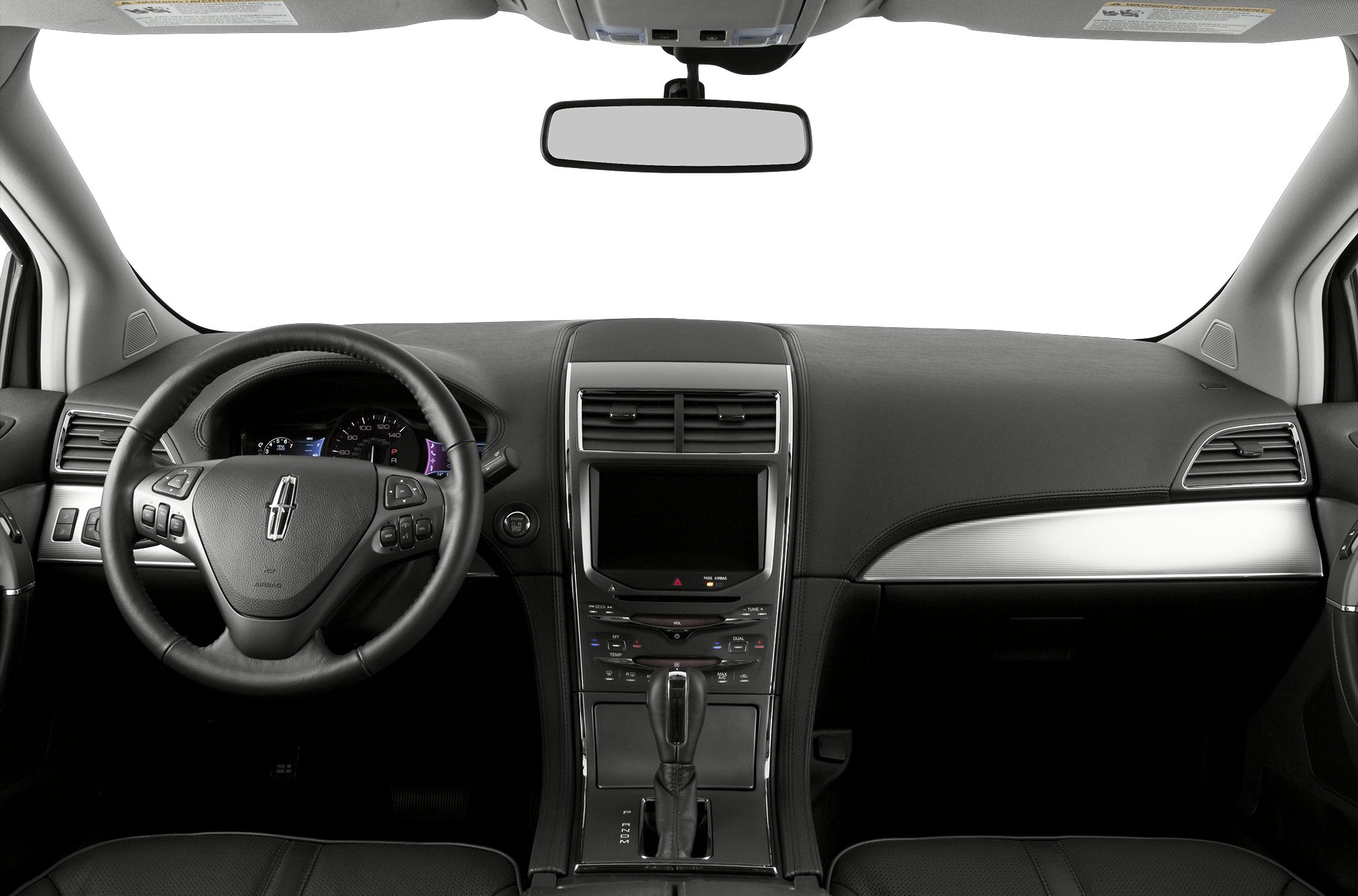 Dashboard and multifunction steering wheel with center console