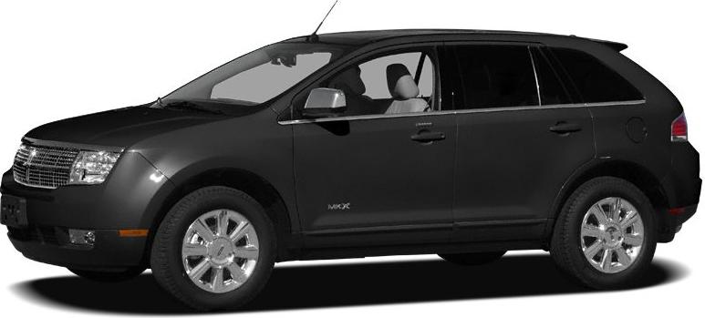 Black SUV side profile with chrome wheels and front grille