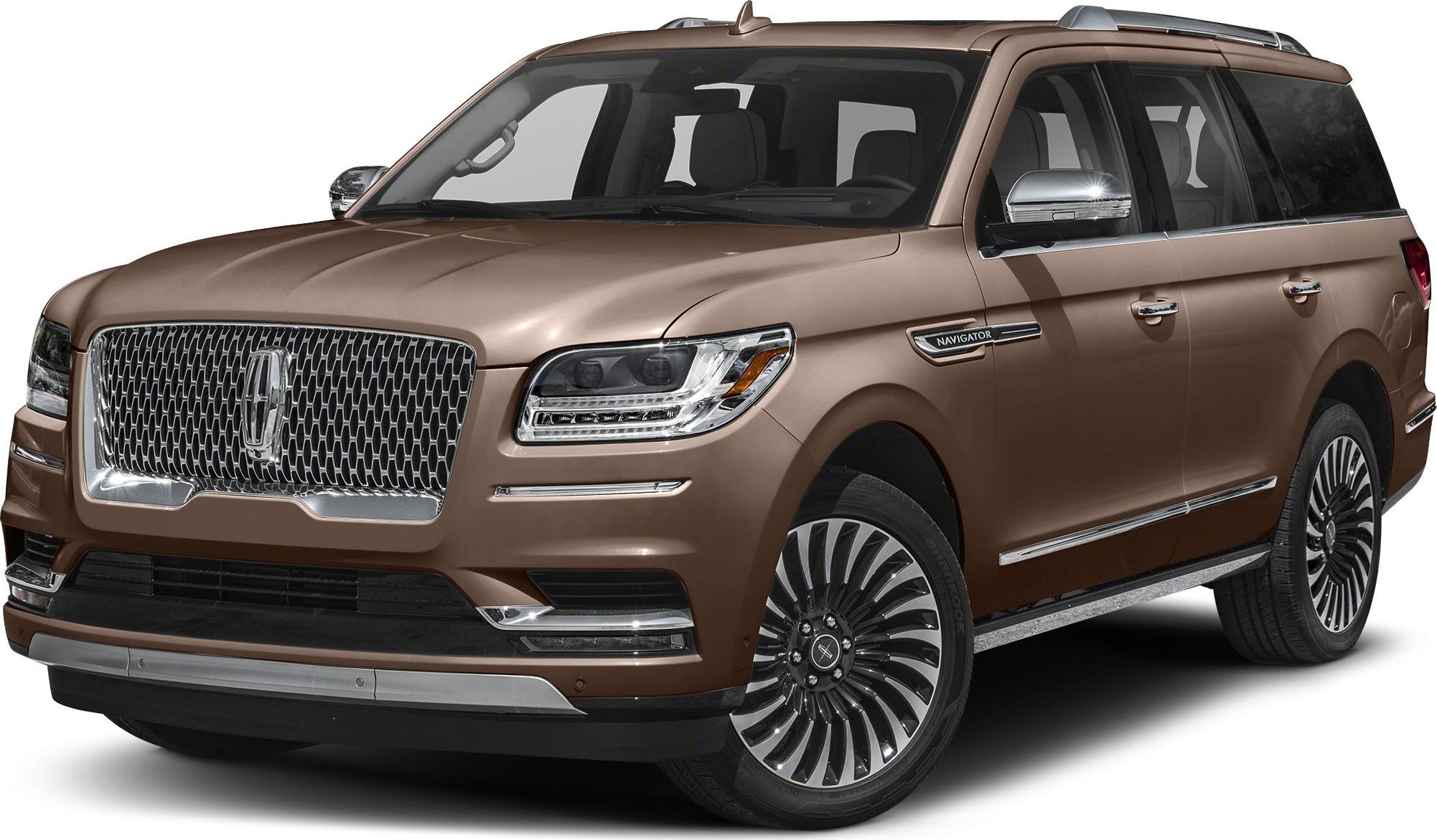 Front view of full-size luxury SUV with distinctive grille and LED headlights