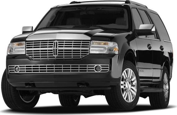 Luxury full-size SUV front view with chrome grille and alloy wheels