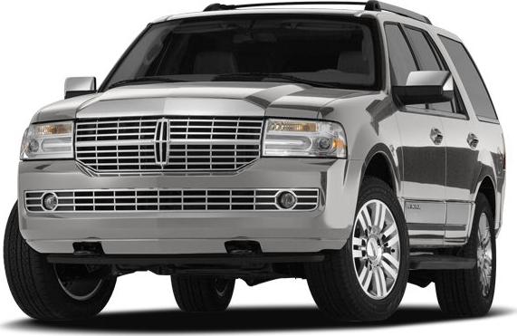 Front view of a luxury full-size SUV with chrome grille and alloy wheels
