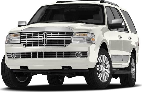 Front exterior view featuring grille and headlights of a large luxury SUV