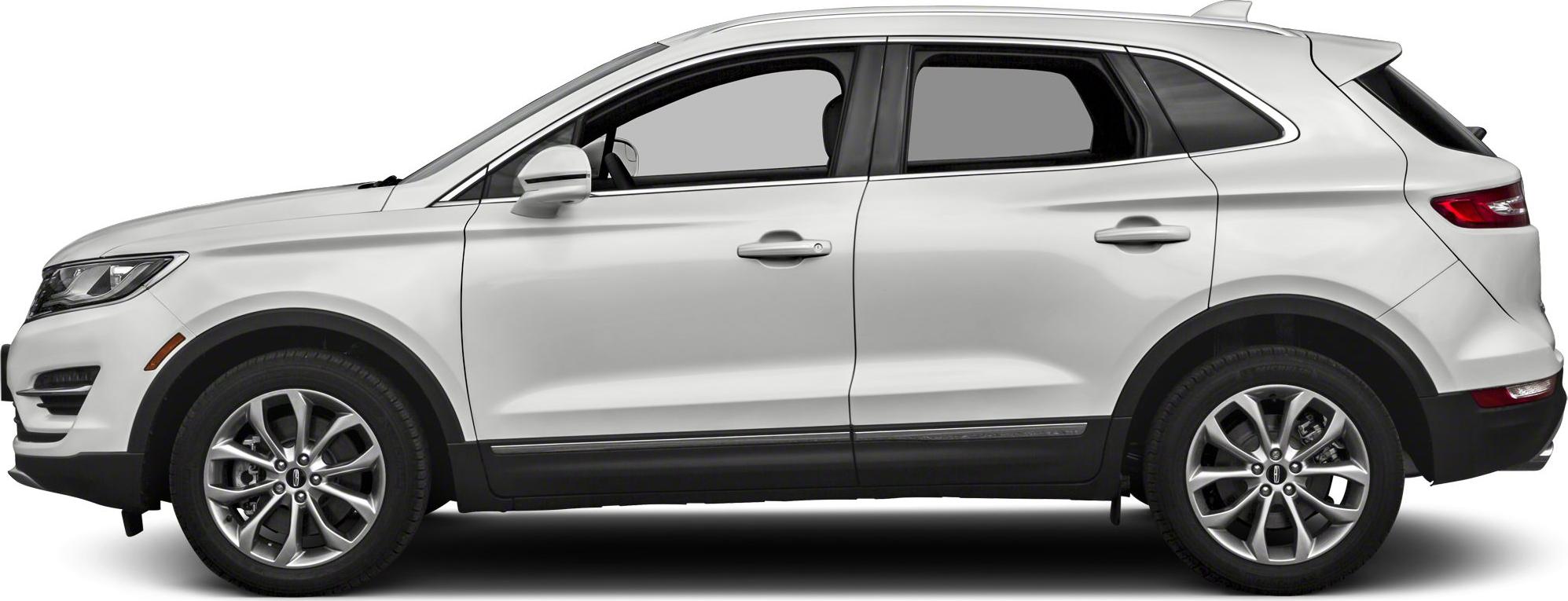 Side profile of white compact SUV with alloy wheels and smooth lines