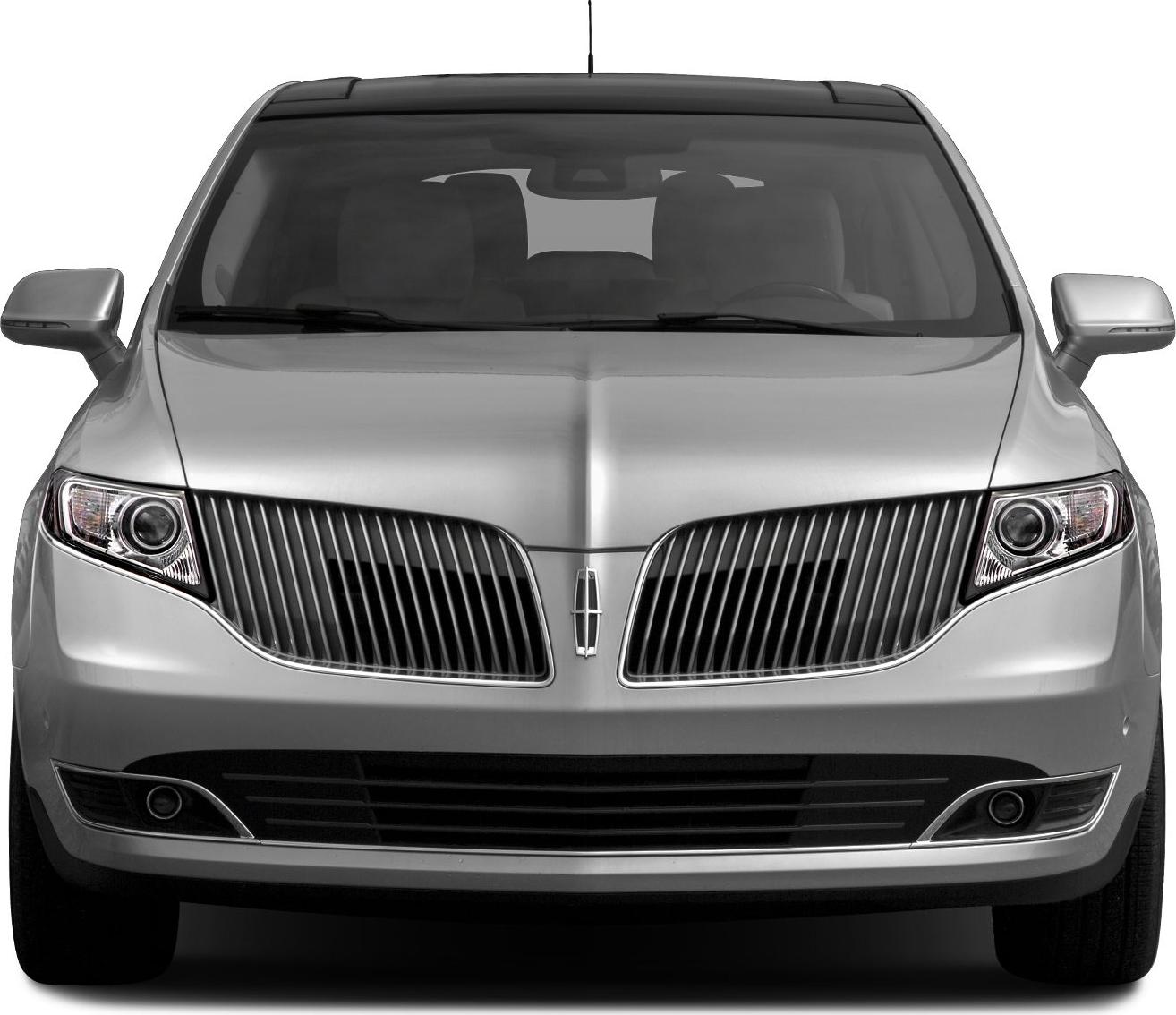Prominent split grille and headlights frontal view