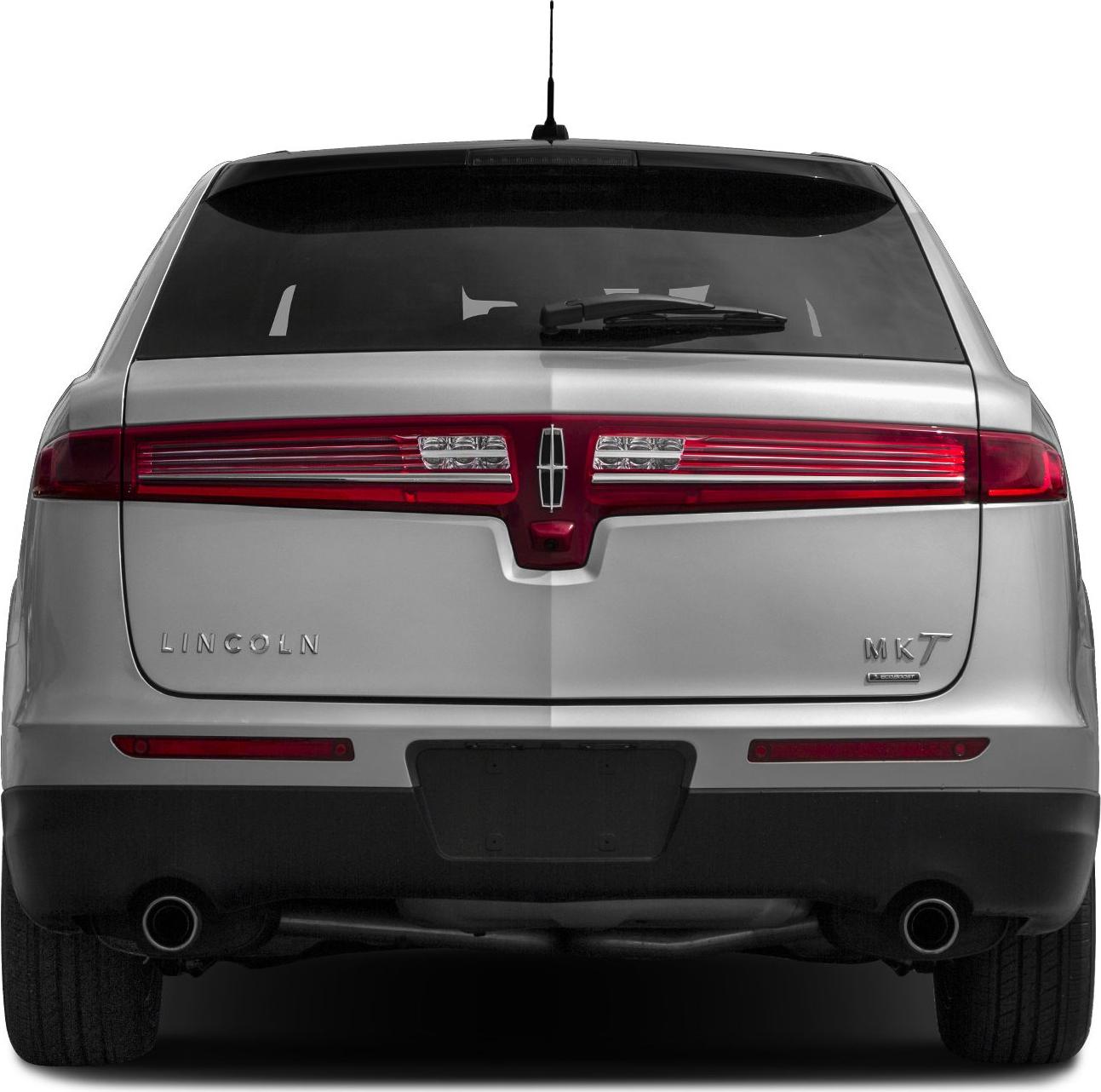 Rear view featuring full-width taillights and dual exhaust system
