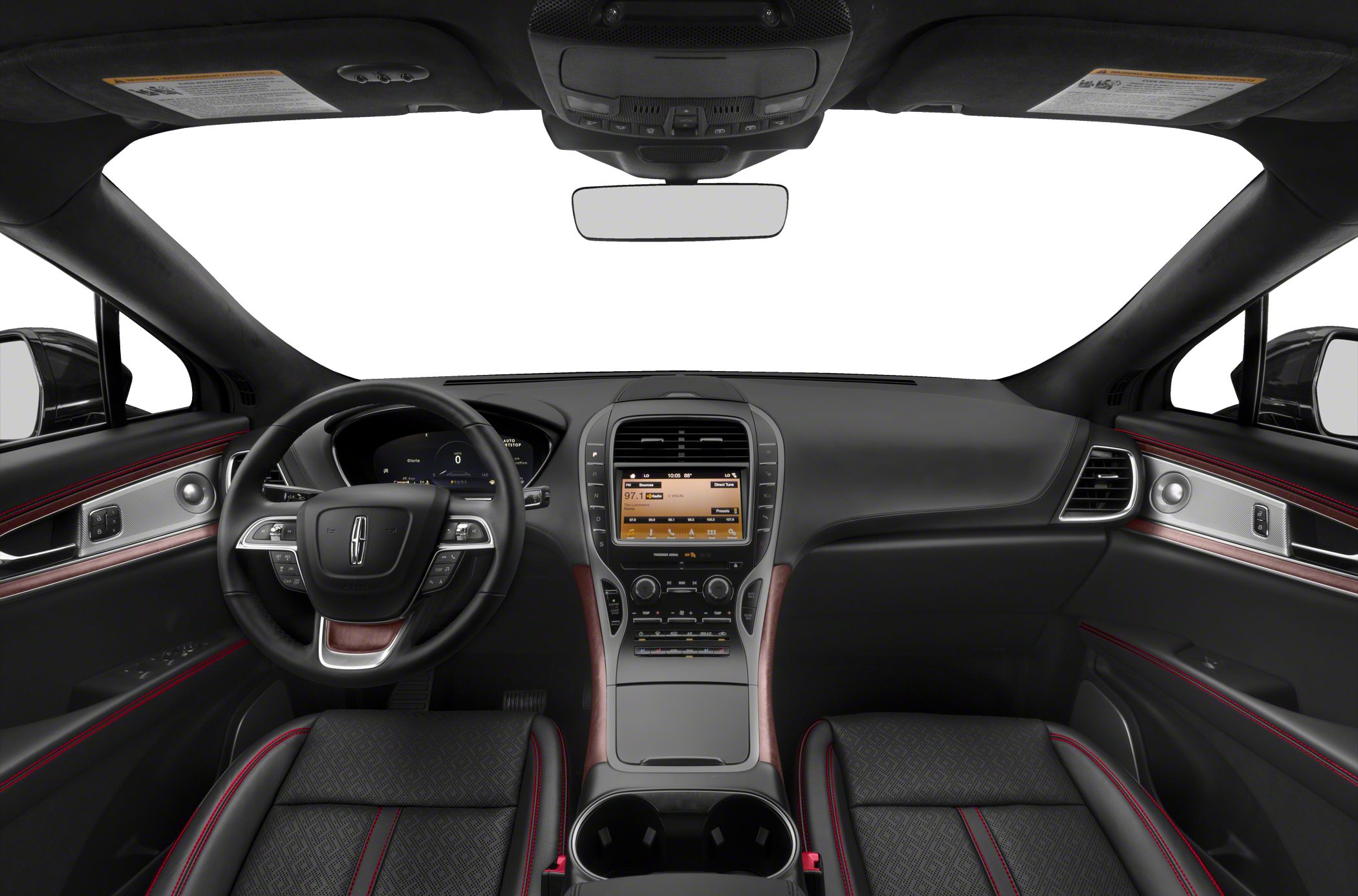 Premium interior with dashboard, touchscreen, and steering wheel