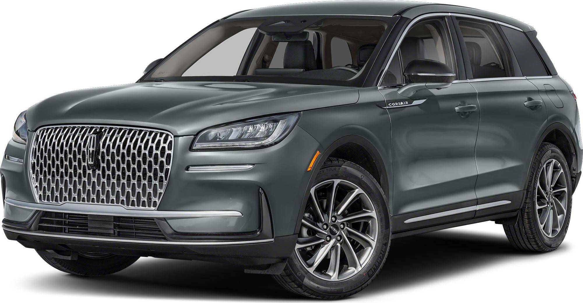 Large signature chrome grille and LED headlights on a sleek SUV front.