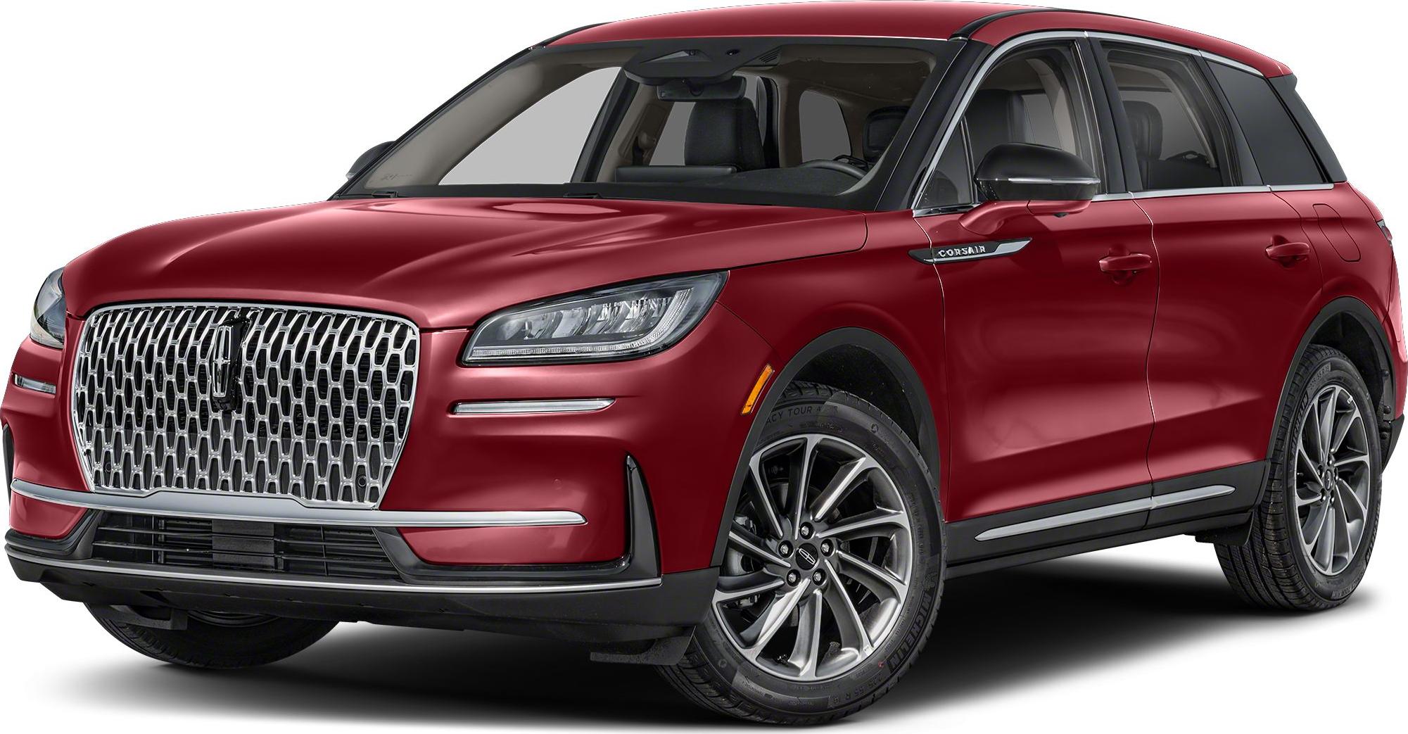 Distinctive front grille and sleek headlights on a modern SUV