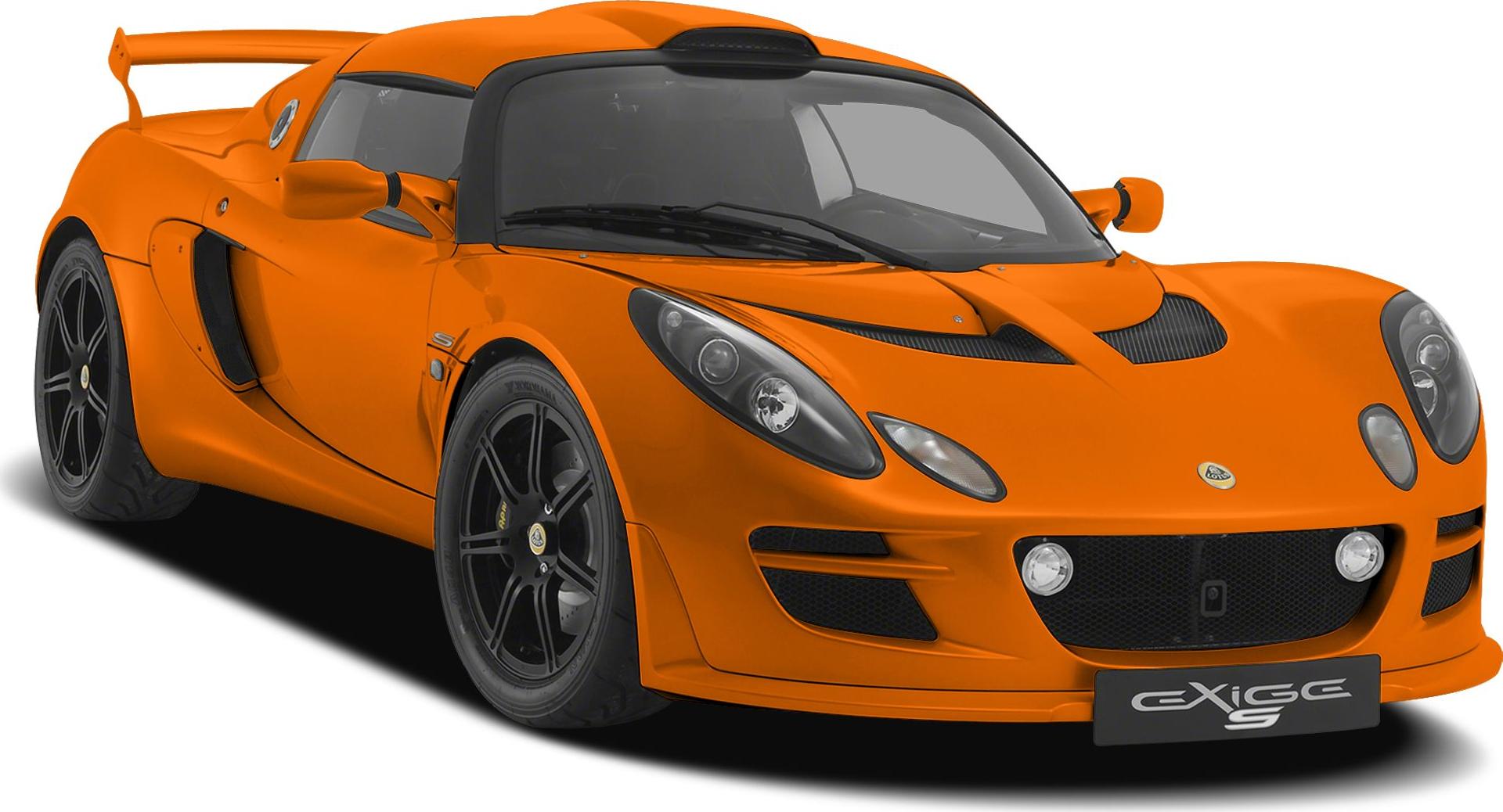 Aerodynamic sports coupe with rear wing and black alloy wheels