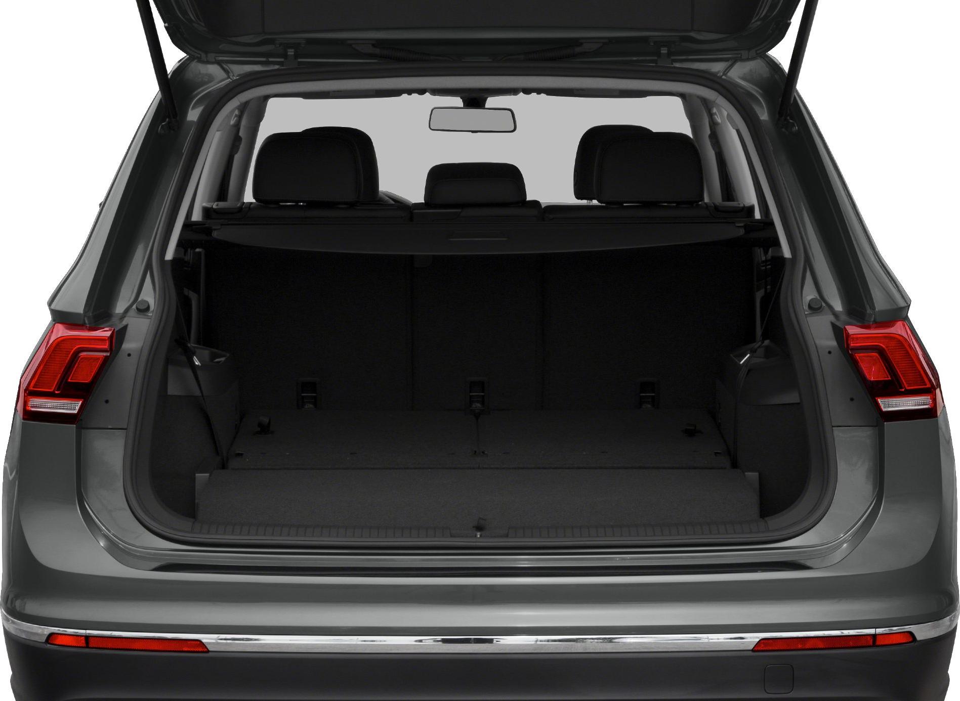 Open rear trunk with foldable seats and spacious cargo area