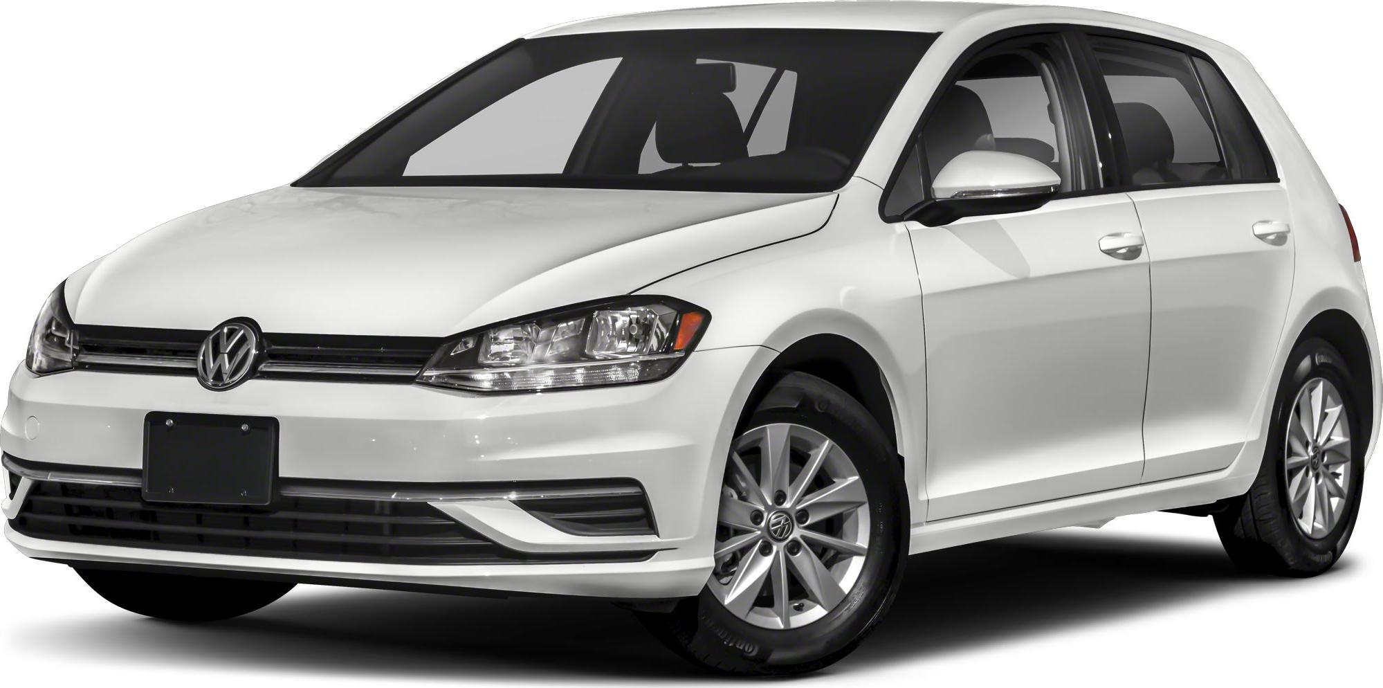 White hatchback vehicle front and side view with alloy wheels