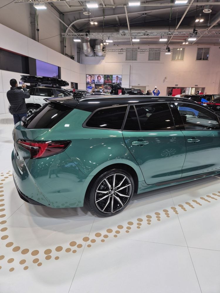 Sporty rear design and modern alloy wheels of a station wagon
