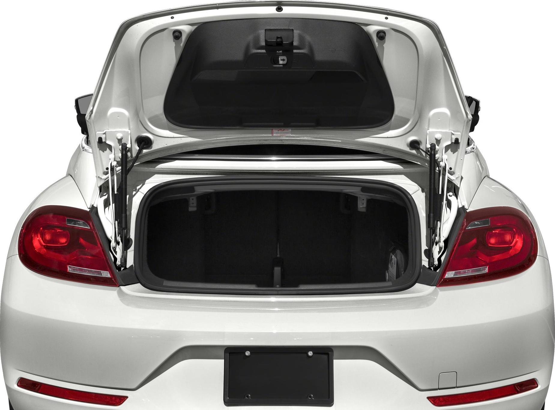 Open trunk with visible spacious interior and rear taillights