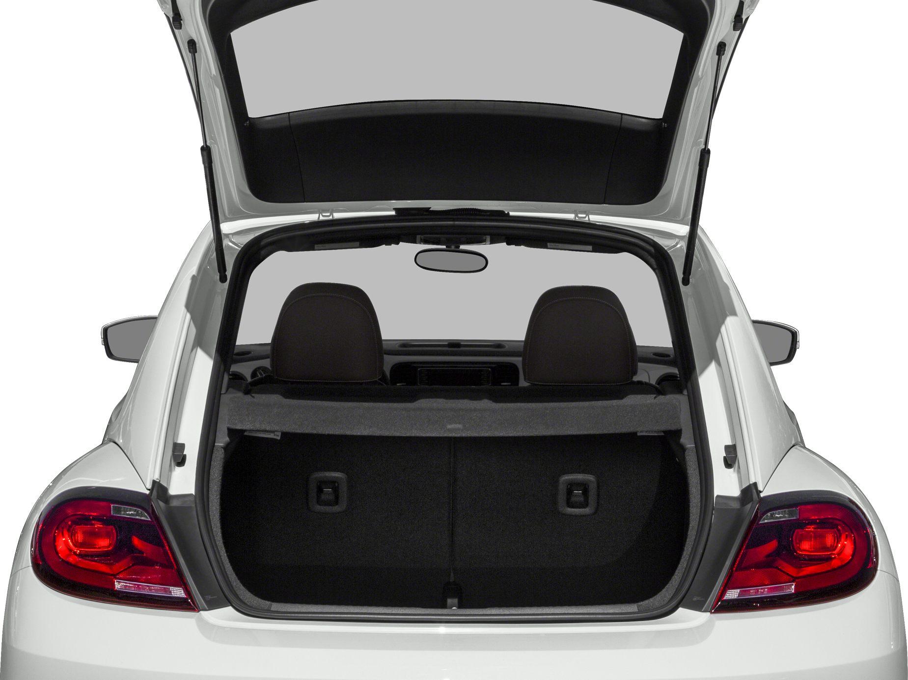 Open rear hatch showing trunk space and taillights