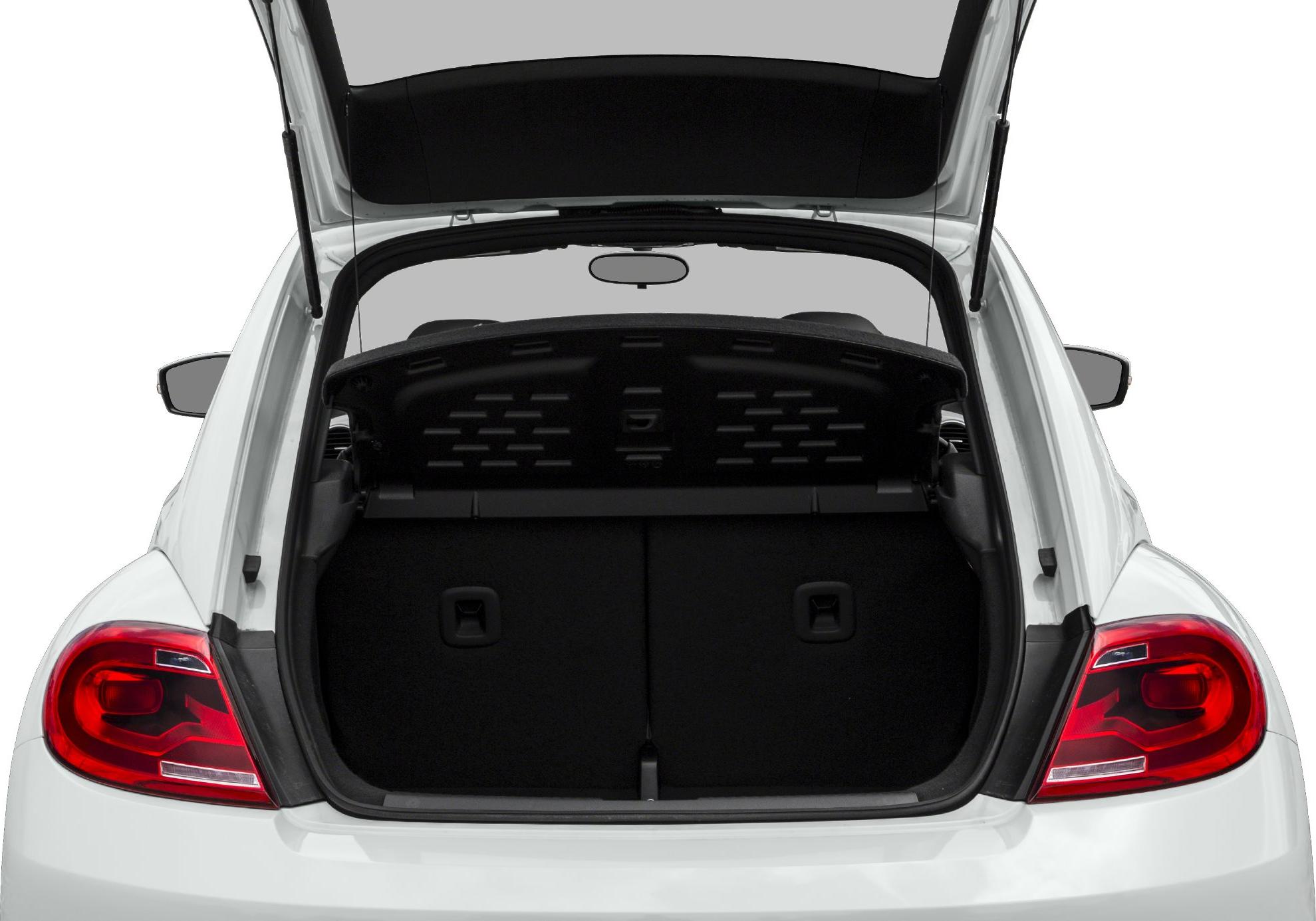Open rear hatch showing trunk space and rear lights