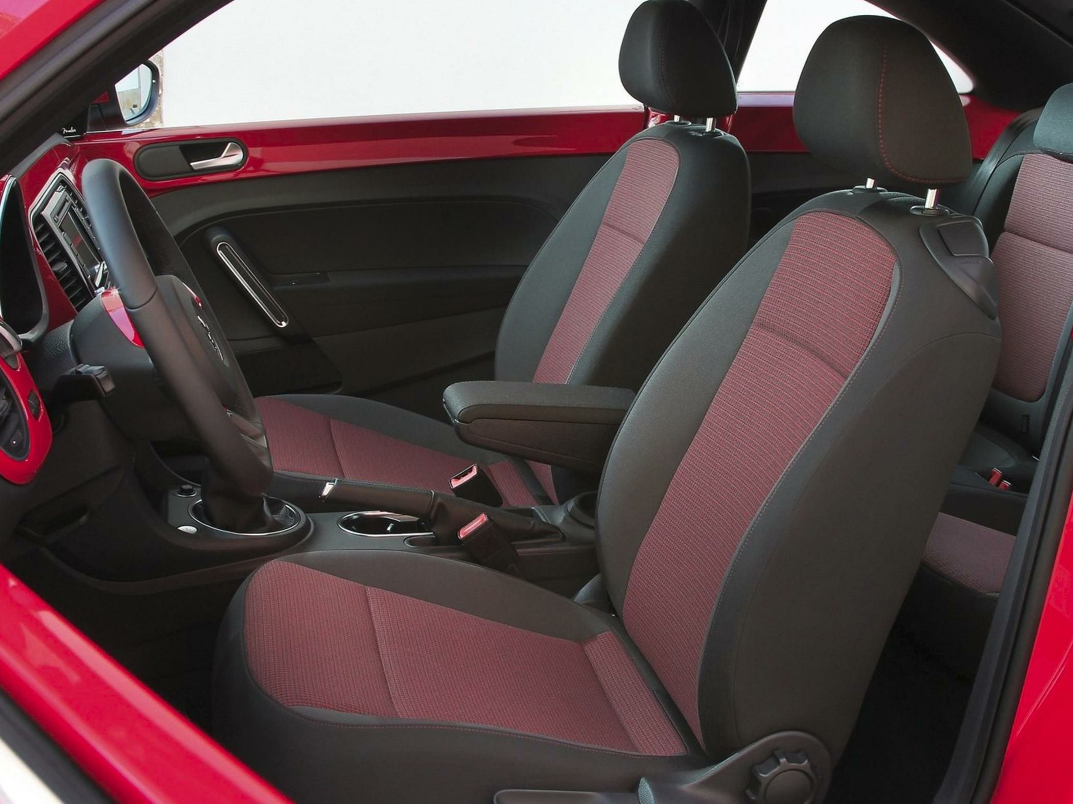 Two-tone front seats and dashboard interior with steering wheel