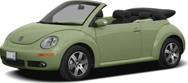 3/4 front-left view, Gecko Green Metallic / Cream Roof