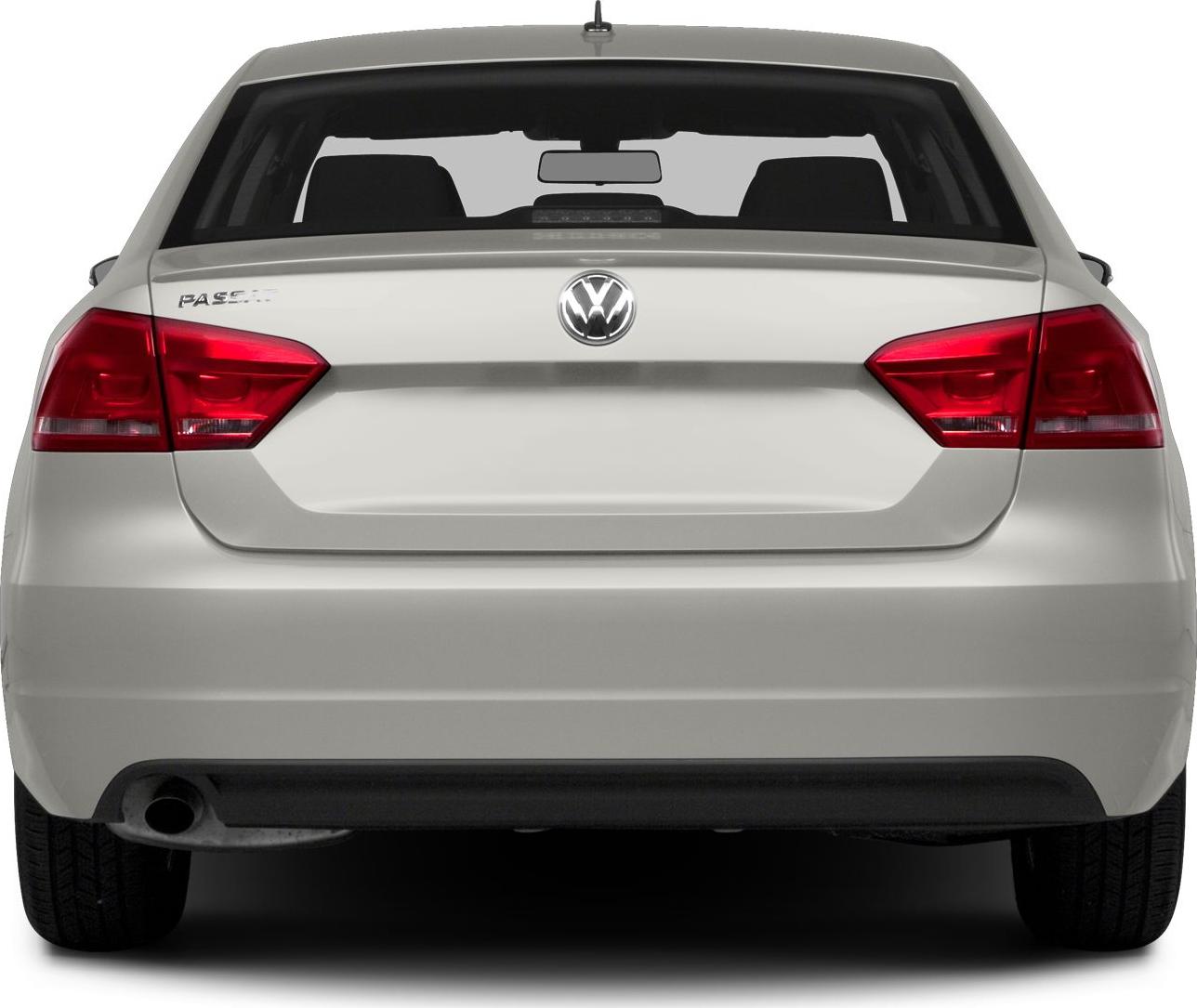 Rear view with distinct taillights and trunk design