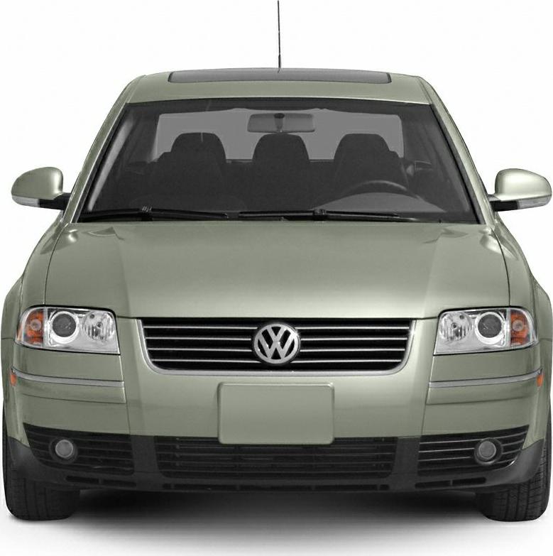 Front view showing grille, headlights, fog lamps, and windshield