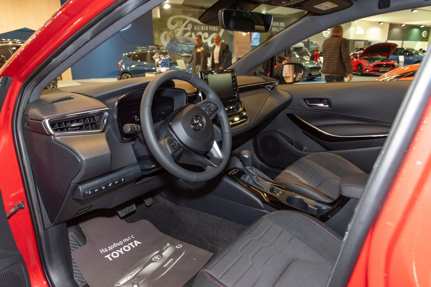 Digital dashboard and modern touchscreen interior design