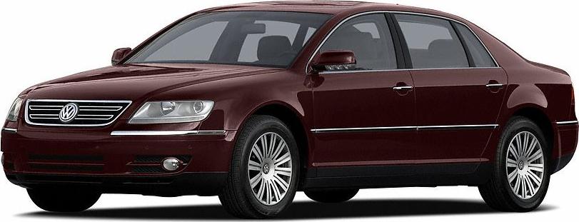 Luxury sedan with extended wheelbase and chrome trim, front-side view