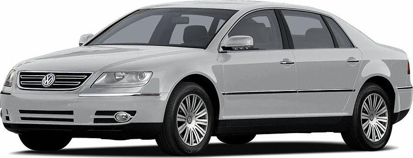 Front and side view of a luxury sedan with extended length and chrome accents