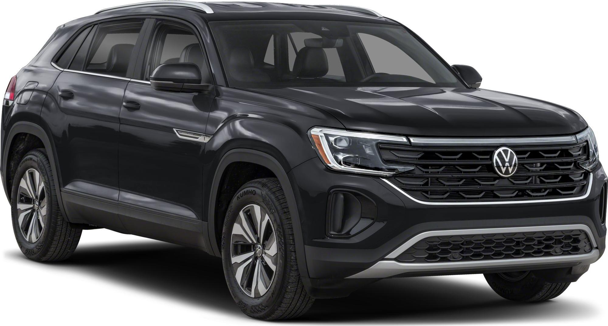 Redesigned front grille and LED headlights on a black SUV
