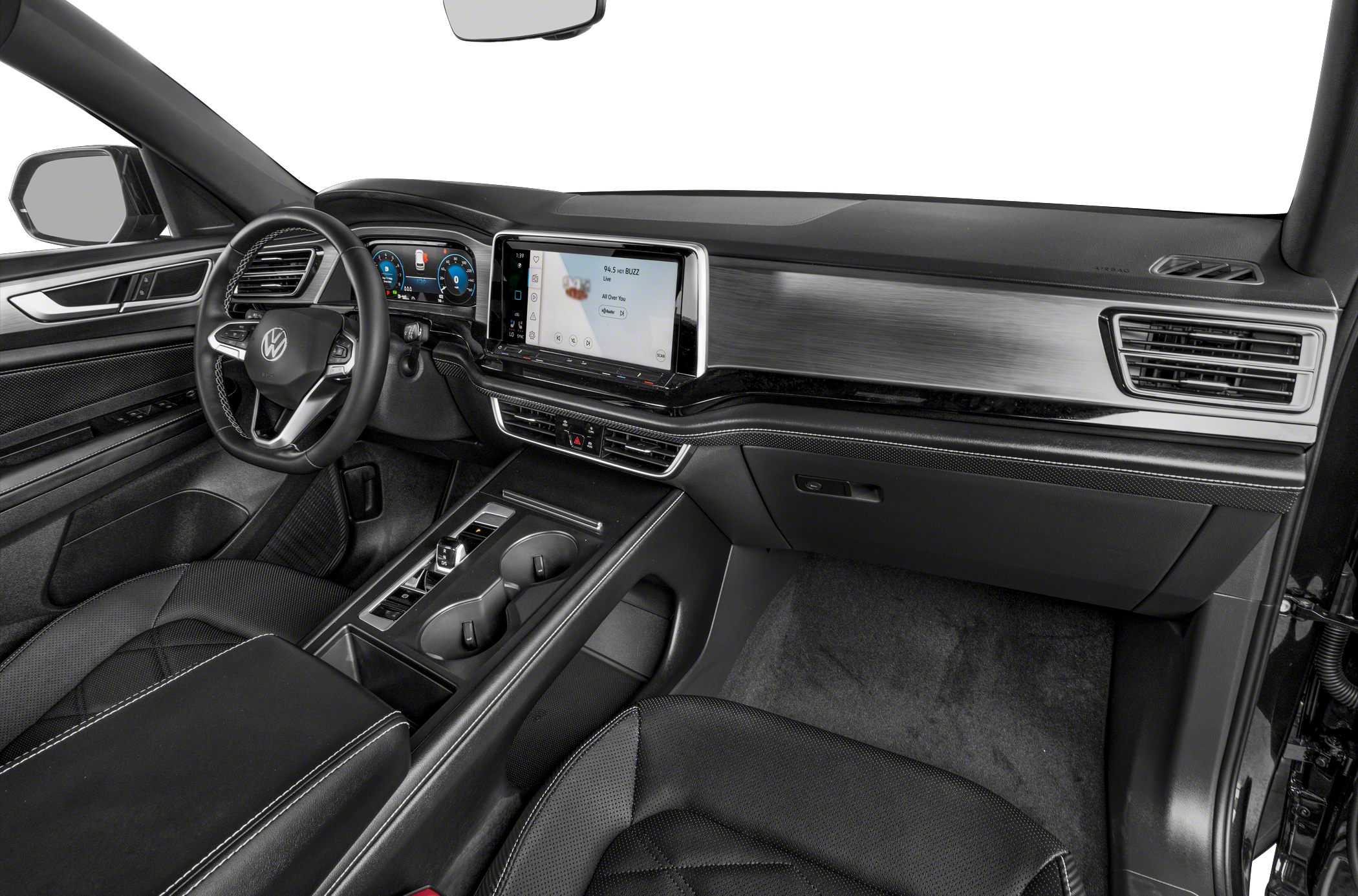 Digital cockpit and large touchscreen with modern dashboard