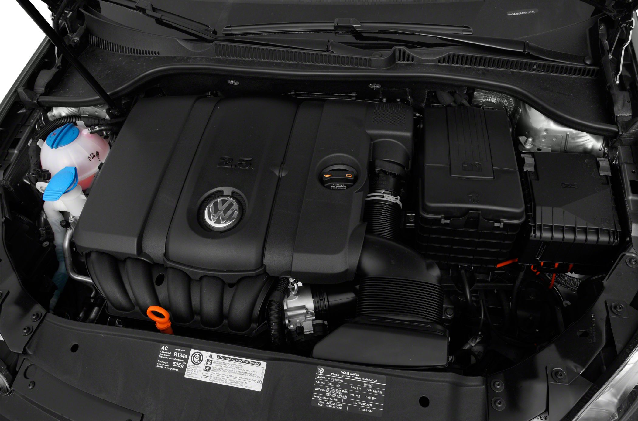2.5L engine with detailed cover and components